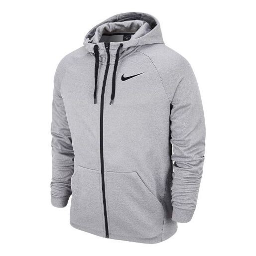 

Куртка Nike Therma Zipper Cardigan Casual Sports Hooded Jacket Gray, серый