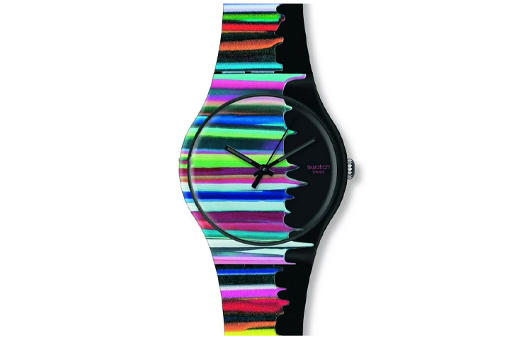 

SWATCH Часы Unisex Black Watch Suoz118, Black Dial