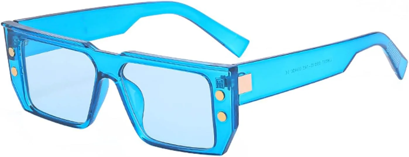 

Модные солнцезащитные очки в квадратной оправе для мужчин и женщин, идеально подходят для отдыха на природе и пляже (Цвет: C, Размер: 1) MTZJH, One Color