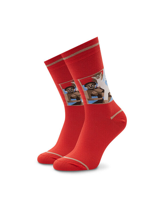 

Высокие носки унисекс Stereo Socks, красный