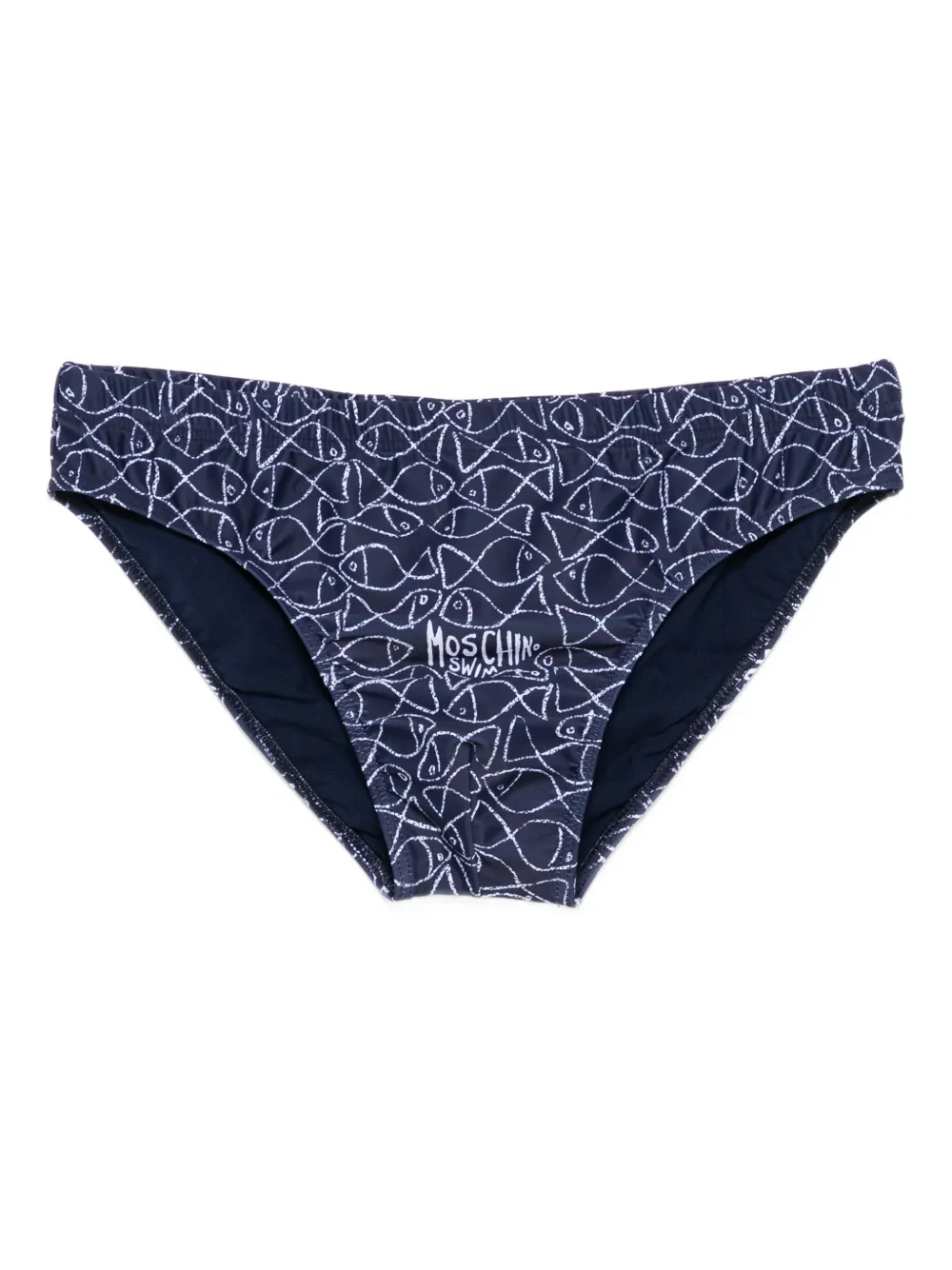 

Плавки с рыбьим принтом Moschino, синий