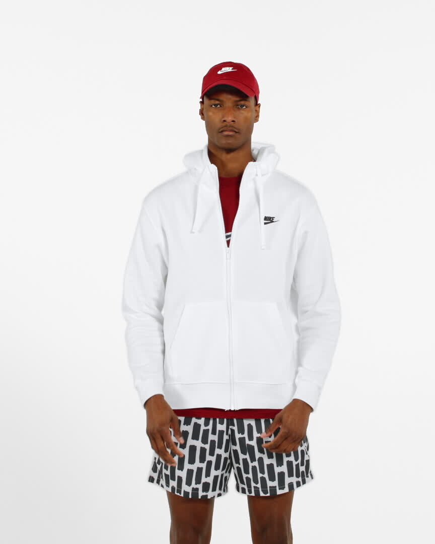 Худи Nike Sportswear Club Fleece, цвет Khaki/Khaki/White — фото 2