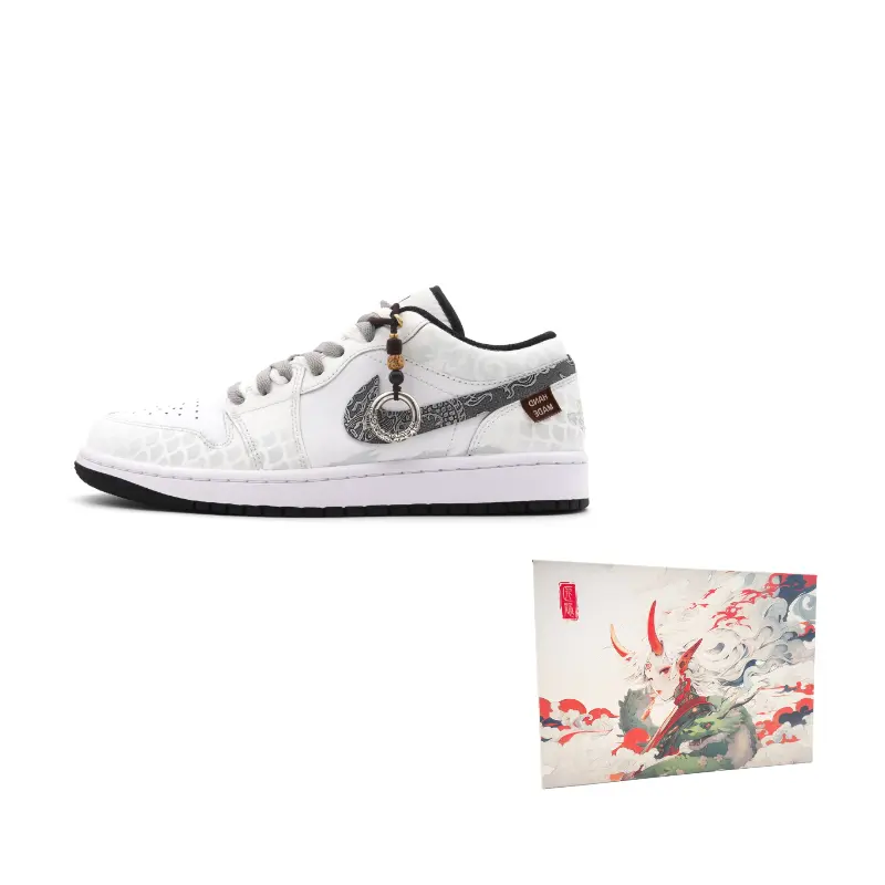 

Jordan Air 1 нескользящие низкие винтажные баскетбольные кроссовки мужские white silver gray