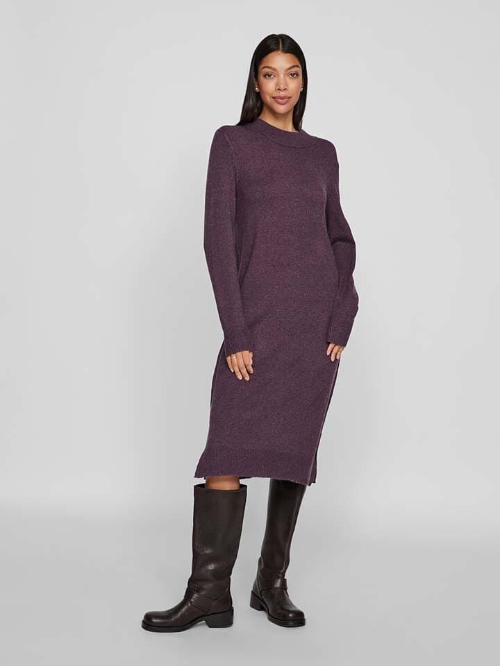 

Платье до колена Vila Strickkleid, фиолетовый