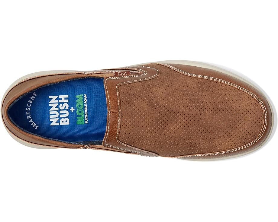 Кроссовки Nunn Bush Conway EZ Moccasin Toe Slip-On Easy Slip-In Loafer, цвет Tan — фото 2