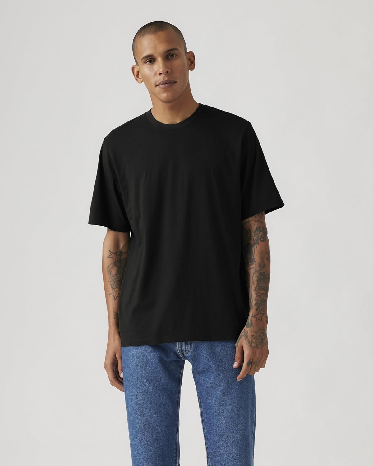 Мужская футболка Levi's стандартного кроя с коротким рукавом, XS, черный — фото 4