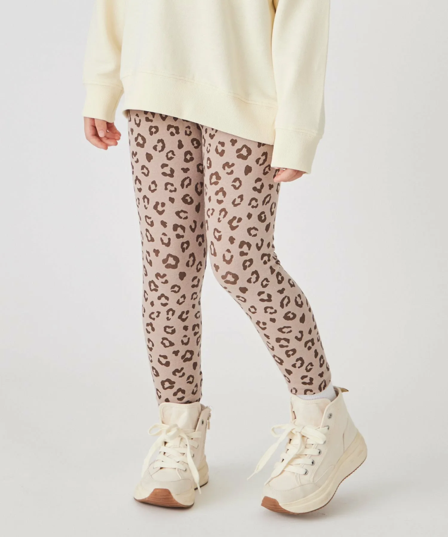 Леггинсы с принтом по всей поверхности Ever Closet, Leopard Mocha
