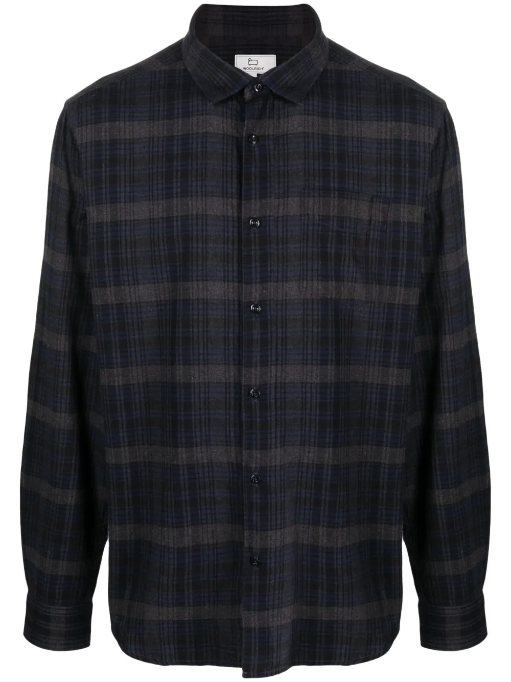 

Фланелевая рубашка в клетку WOOLRICH, синий