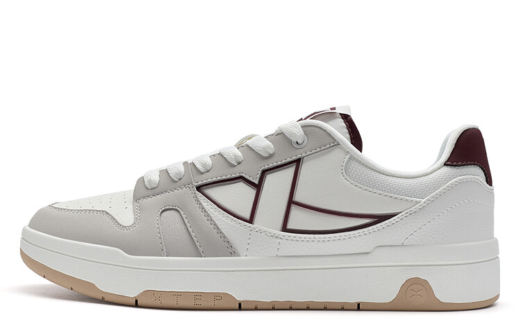 

Кроссовки XTEP MAXX LITE Skateboarding Shoes Men Low-top Sail White / Dove Grey / Team Red, серый/красный