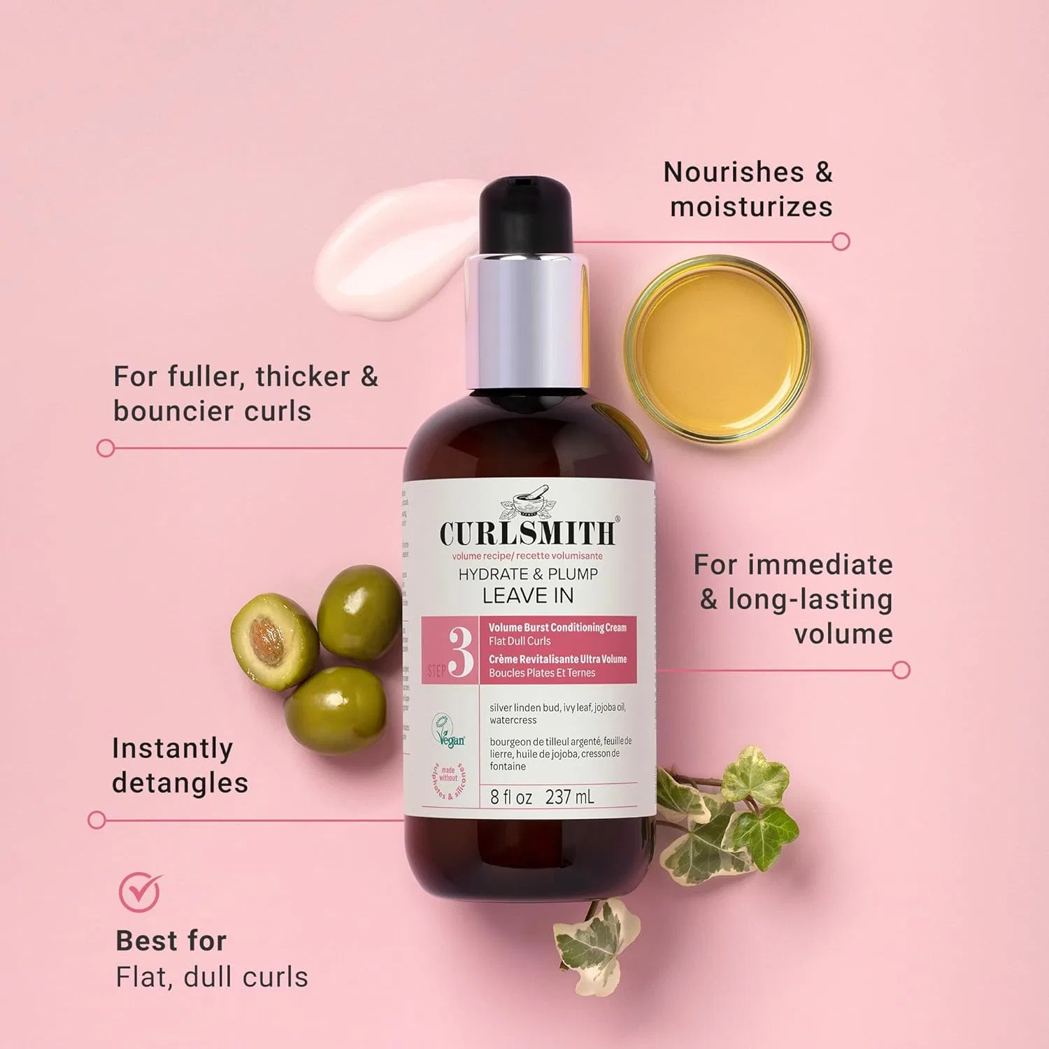 Несмываемый кондиционер Hydrate & Plump Leave-In от Curlsmith — фото 2
