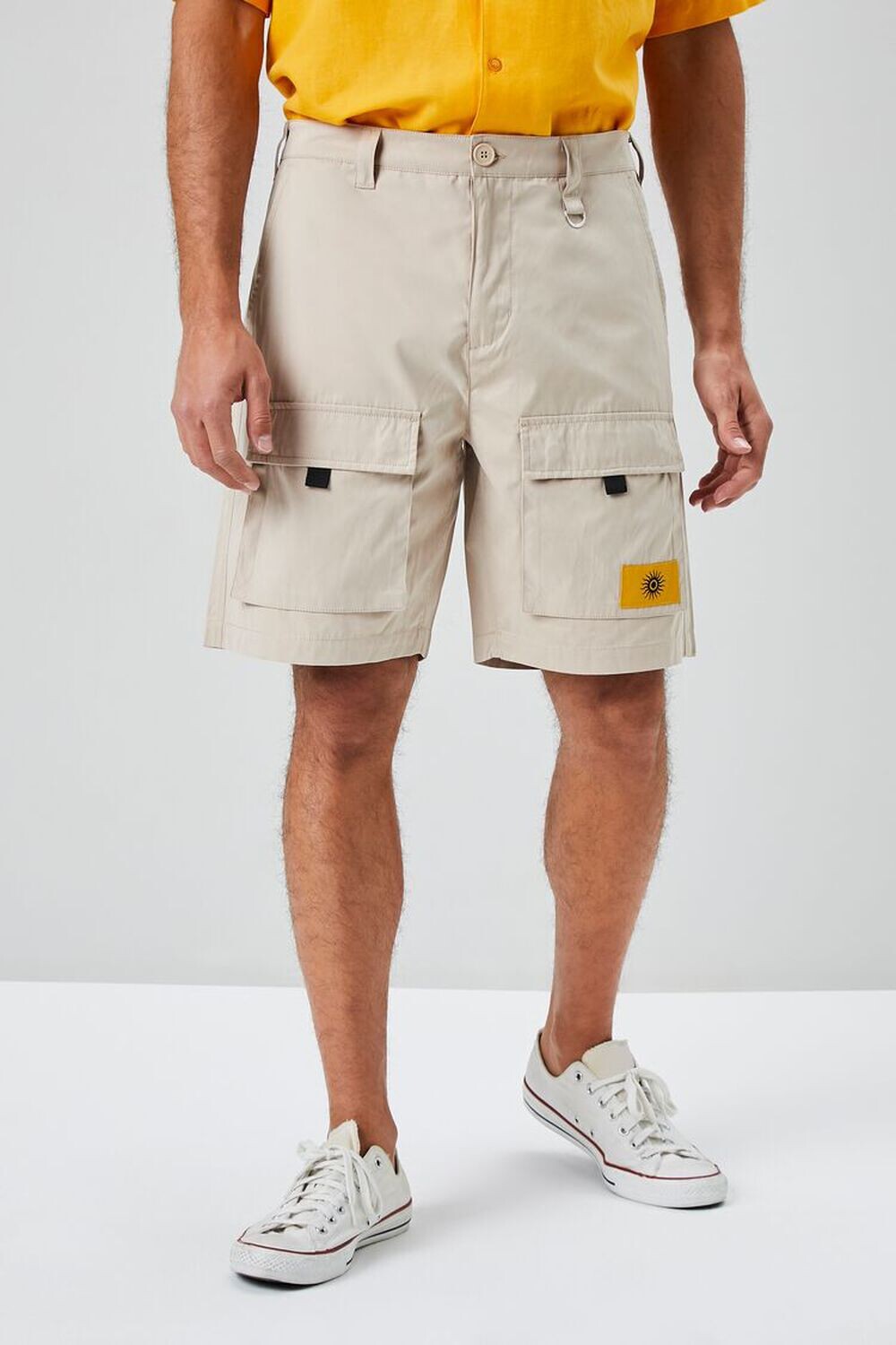 

Шорты карго с рисунком Sun Patch Forever 21, серо-коричневый