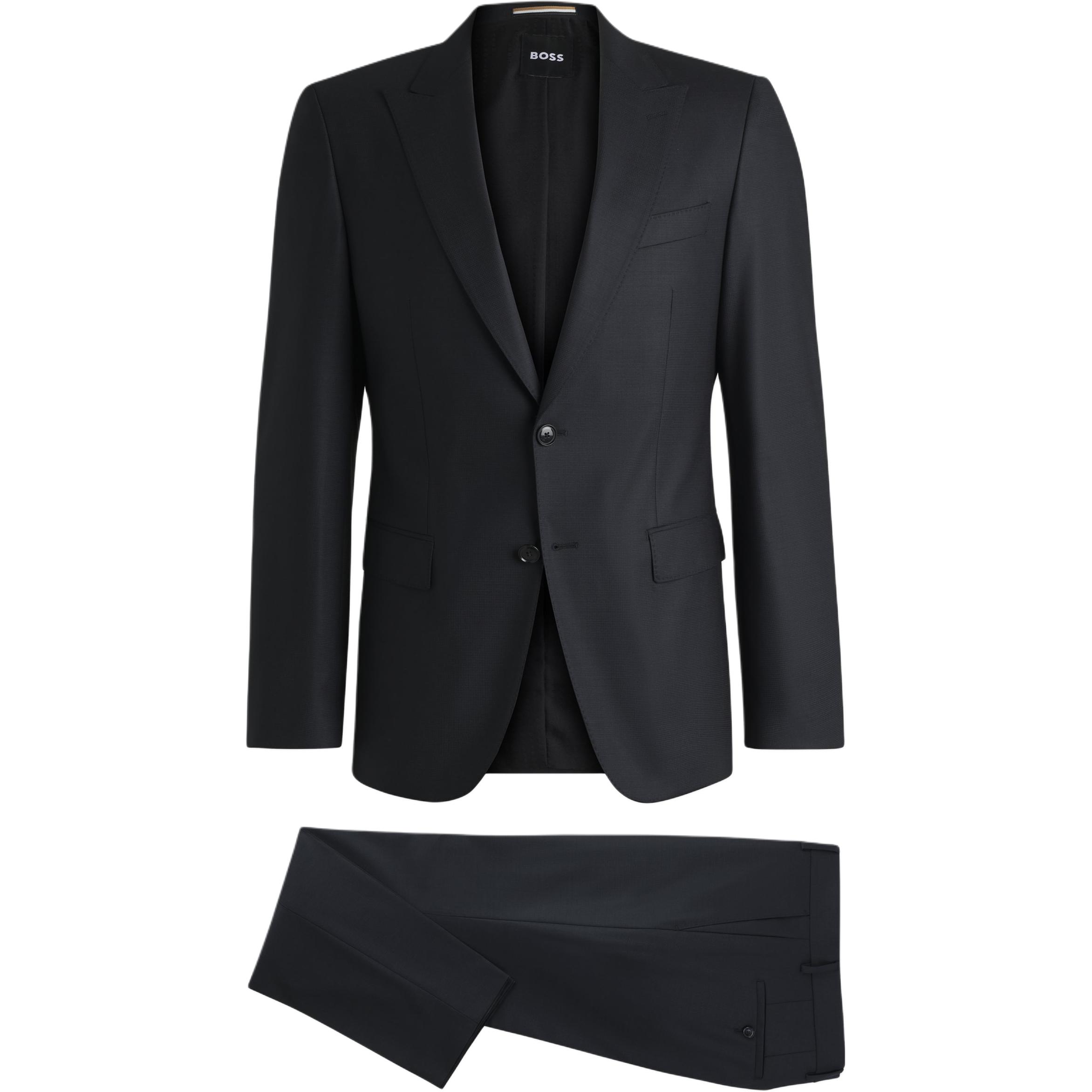 

HUGO BOSS Мужской черный деловой костюм