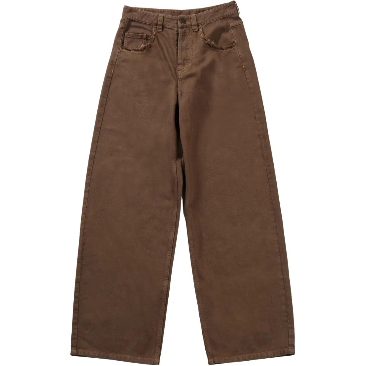 

Джинсы Distressed Straight Leg Jumpsuit UMA WANG, коричневый