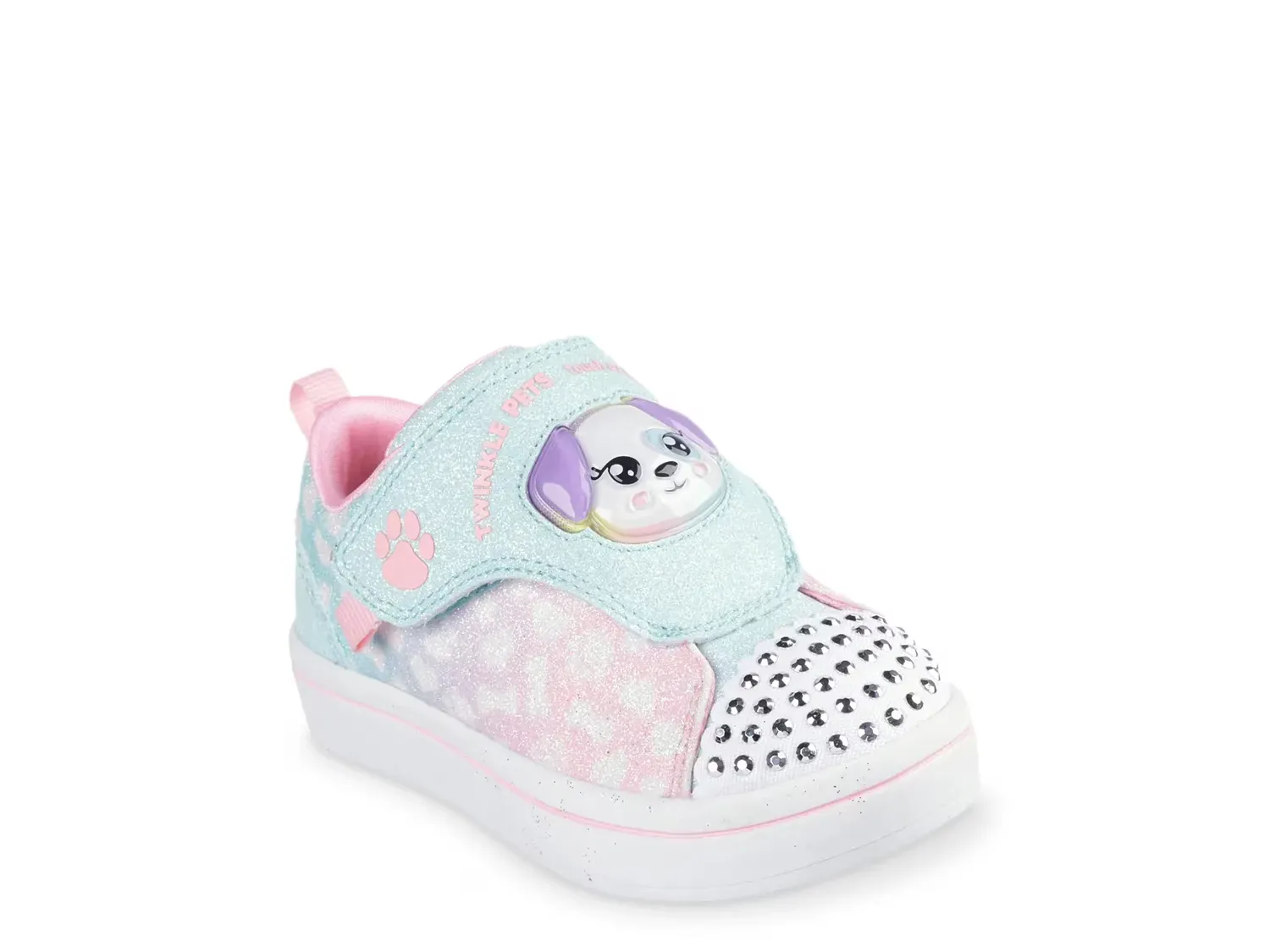 

Twinkle Toes Twi-Lites Twinkle Pets Кроссовки - детские Skechers, Light Pink/Mint Green