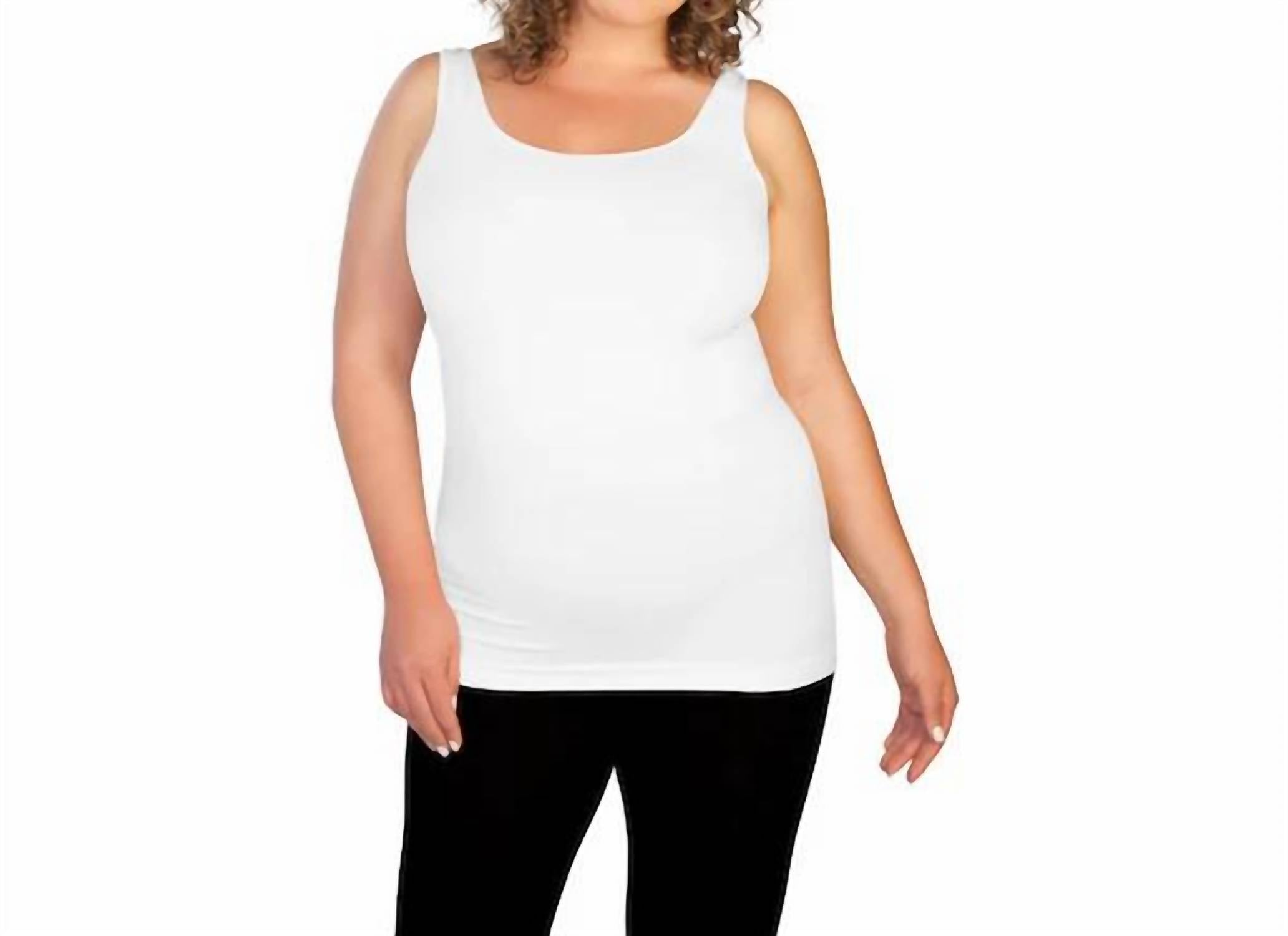 

Базовая майка - Plus In White skinnytees