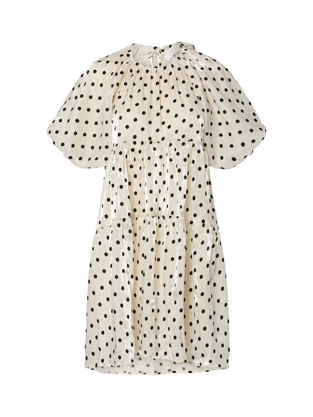 

Платье Dottish с короткими рукавами YAS, Sandshell