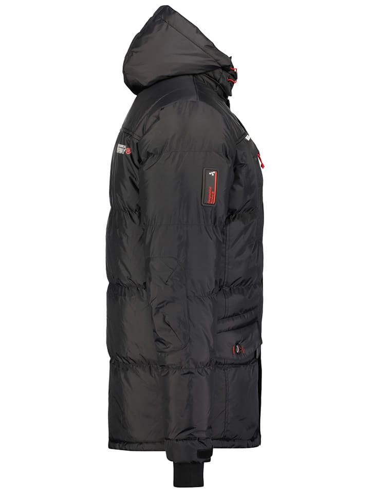 Geographical Norway Стеганая куртка "Базилболи" антрацитового цвета — фото 4