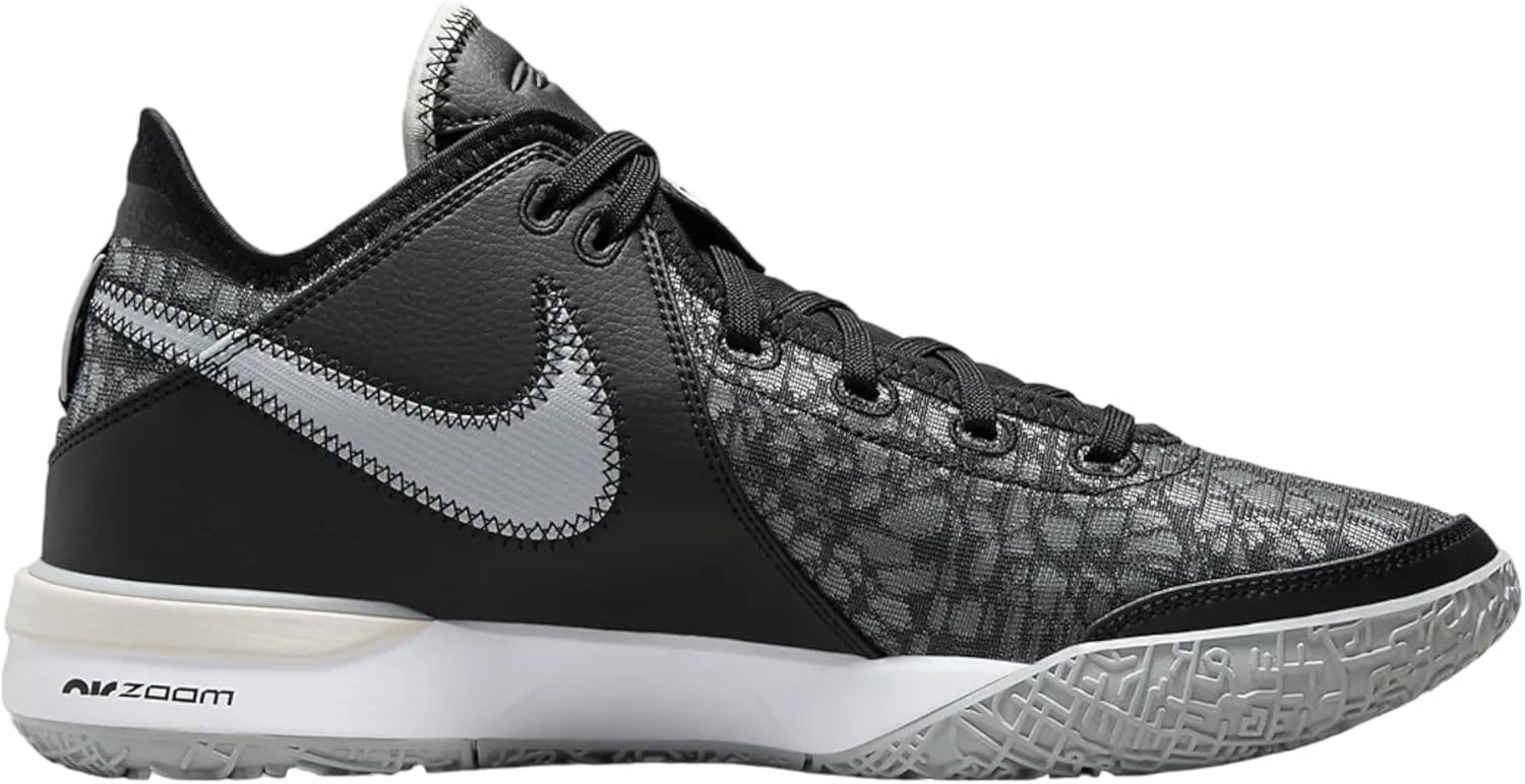 Nike Мужские кроссовки Lebron 20, Black Grey Wolf White — фото 2