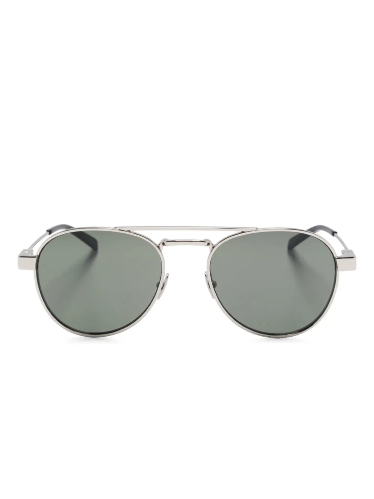 

Солнцезащитные очки в круглой оправе Saint Laurent Eyewear, серебряный