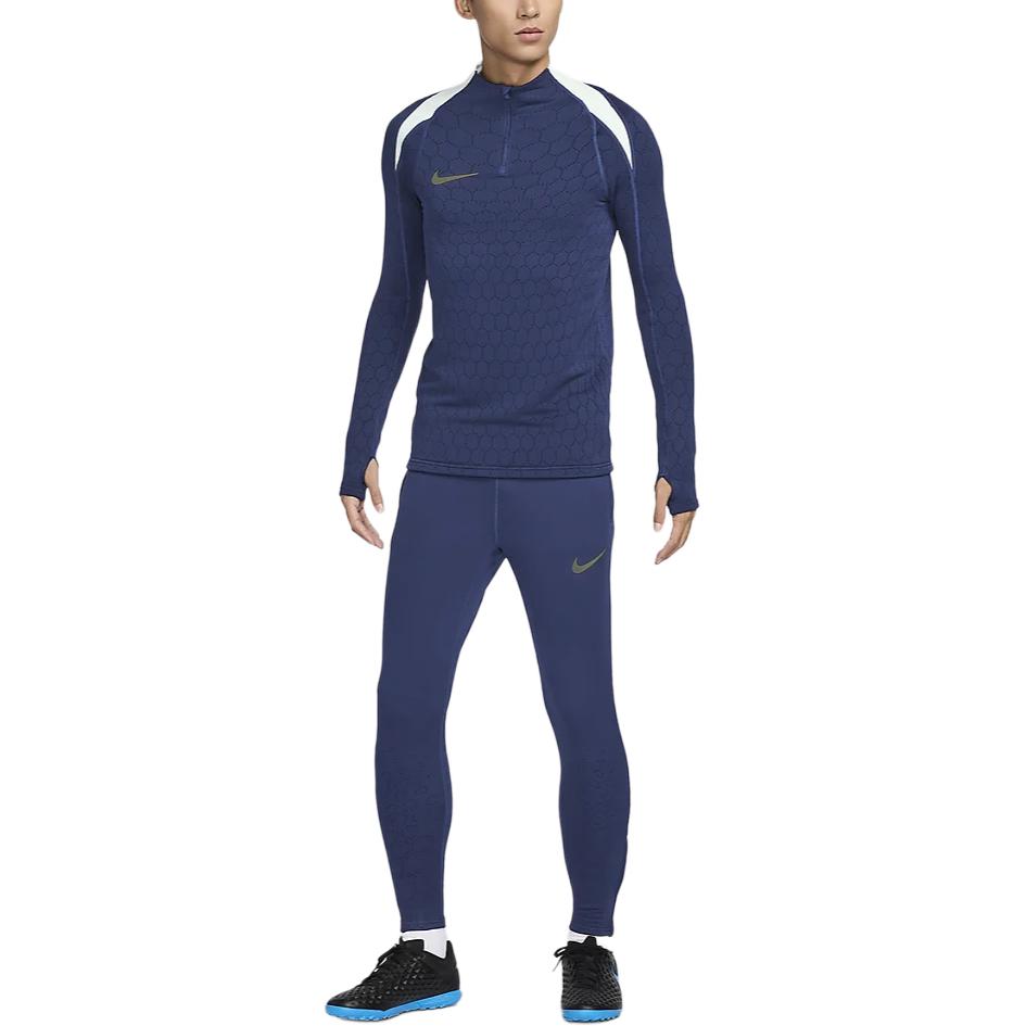Термооблегающие футбольные низы мужские Space Blue/Slight Green/Gold Nike — фото 2