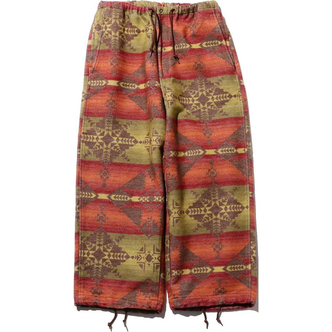 

Плюсовые брюки с геометрическим принтом на шнурке Beams, оранжевый