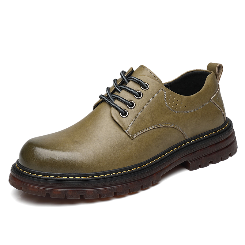 

Mulinsen Рабочие ботинки мужские низкие черные хаки, цвет Khaki