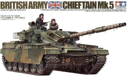 

Tamiya, Британский танк Chieftain Mk 5, Модельный комплект, 14+
