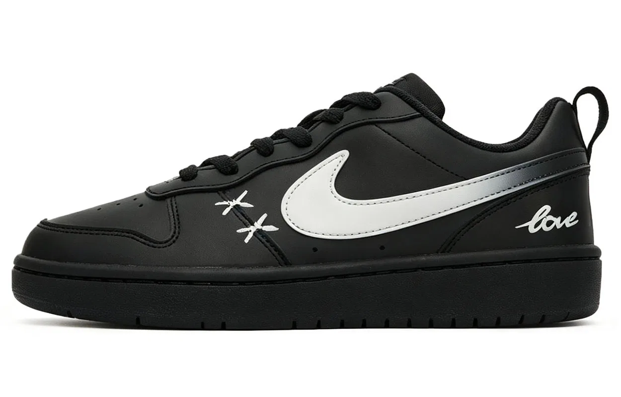 Кроссовки для скейтбординга Nike Court Borough Kids Black White — фото 3