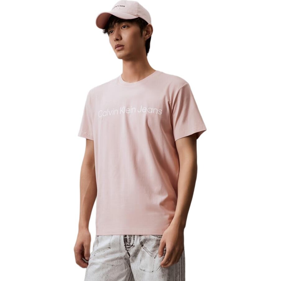 Футболка мужская TF6 - розовая Calvin Klein, розовый — фото 2