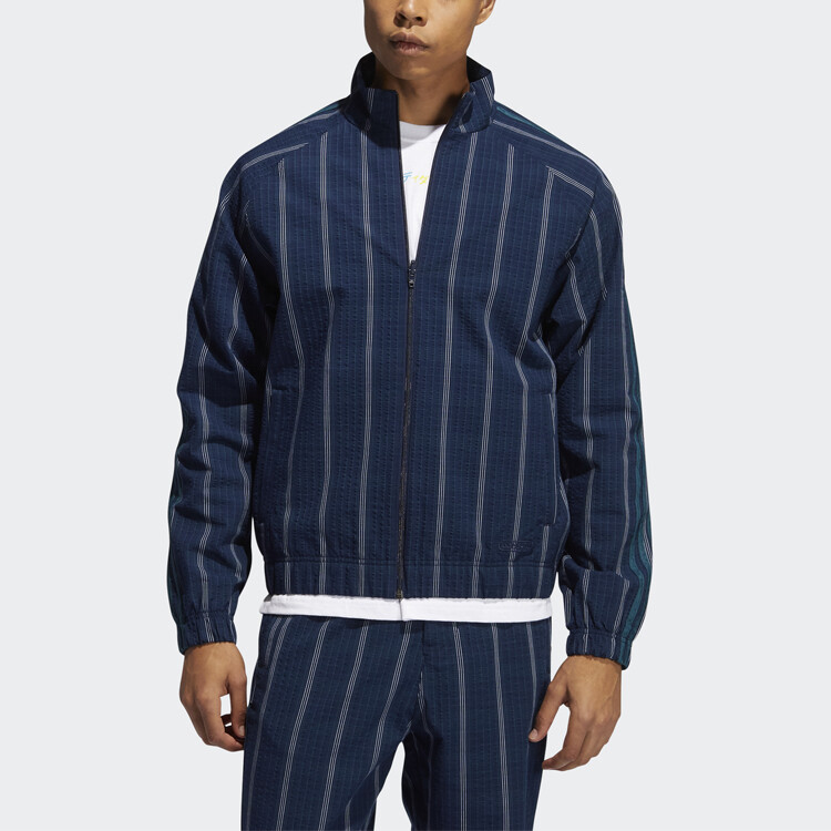 Куртка мужская темно-синяя Adidas Originals, темно-синий — фото 3
