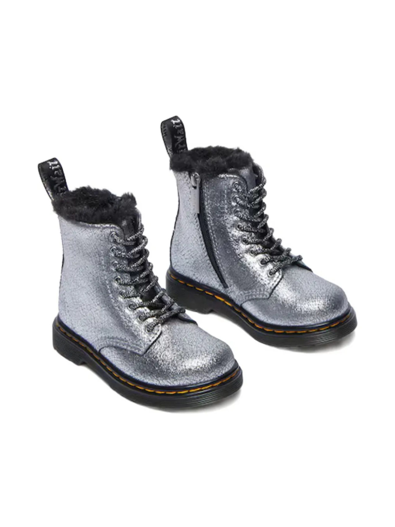 

Ботинки Dr. Martens Kids 1460 Serena, серебряный