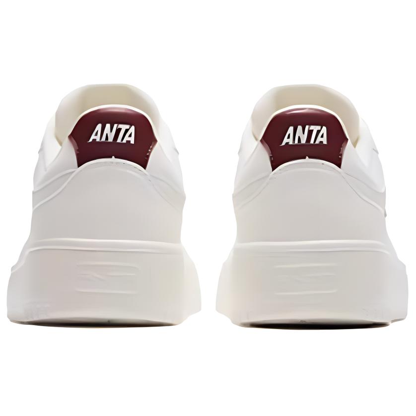 ANTA Антискользящие износостойкие мужские низкие кеды бело-красные, цвет White Red — фото 3