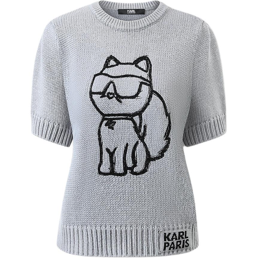 

KARL LAGERFELD / Karl Lagerfeld Jeans KARL LAGERFELD SS24 Джемпер женский серый
