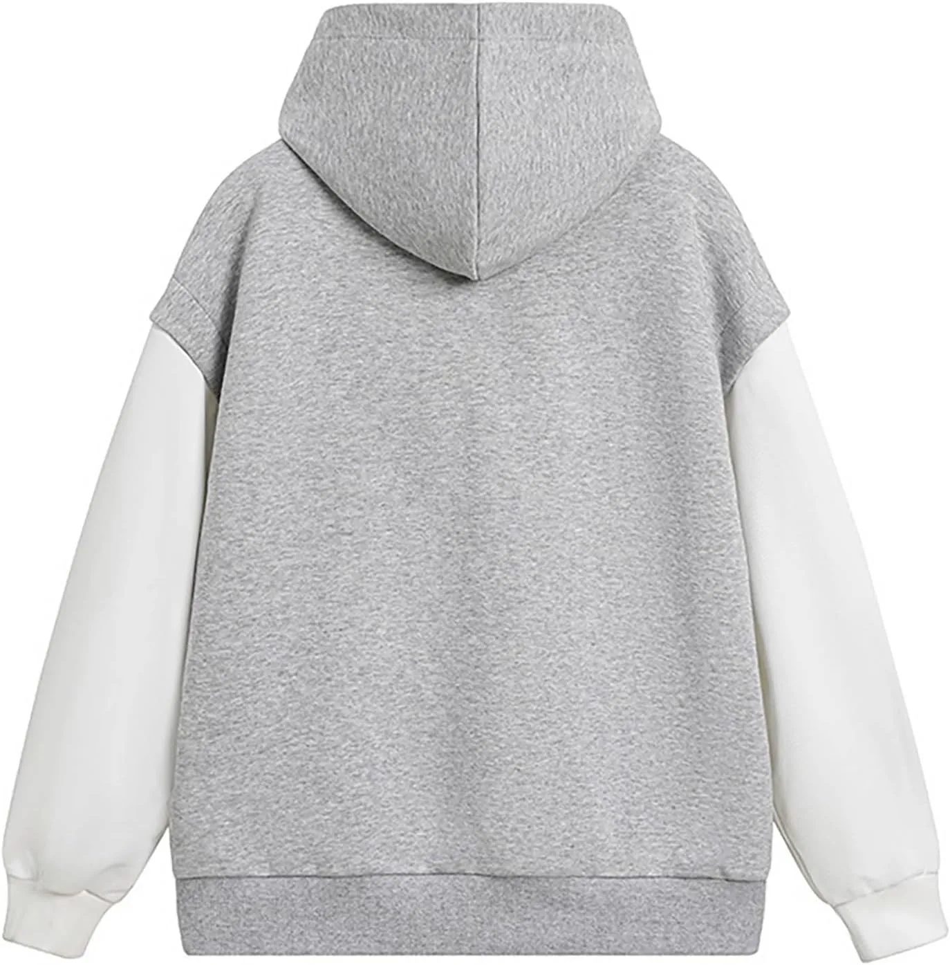 Мужская фальш-двухсоставная толстовка с капюшоном Casual Quarter Zip — фото 4