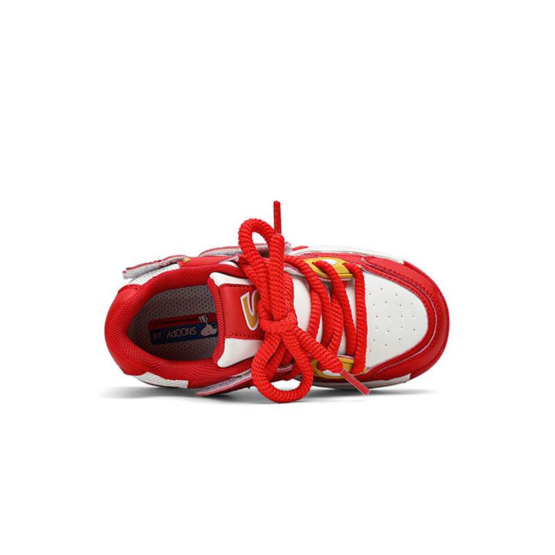 Детские кроссовки для скейтбординга Kids Low-top Red Snoopy, красный — фото 4