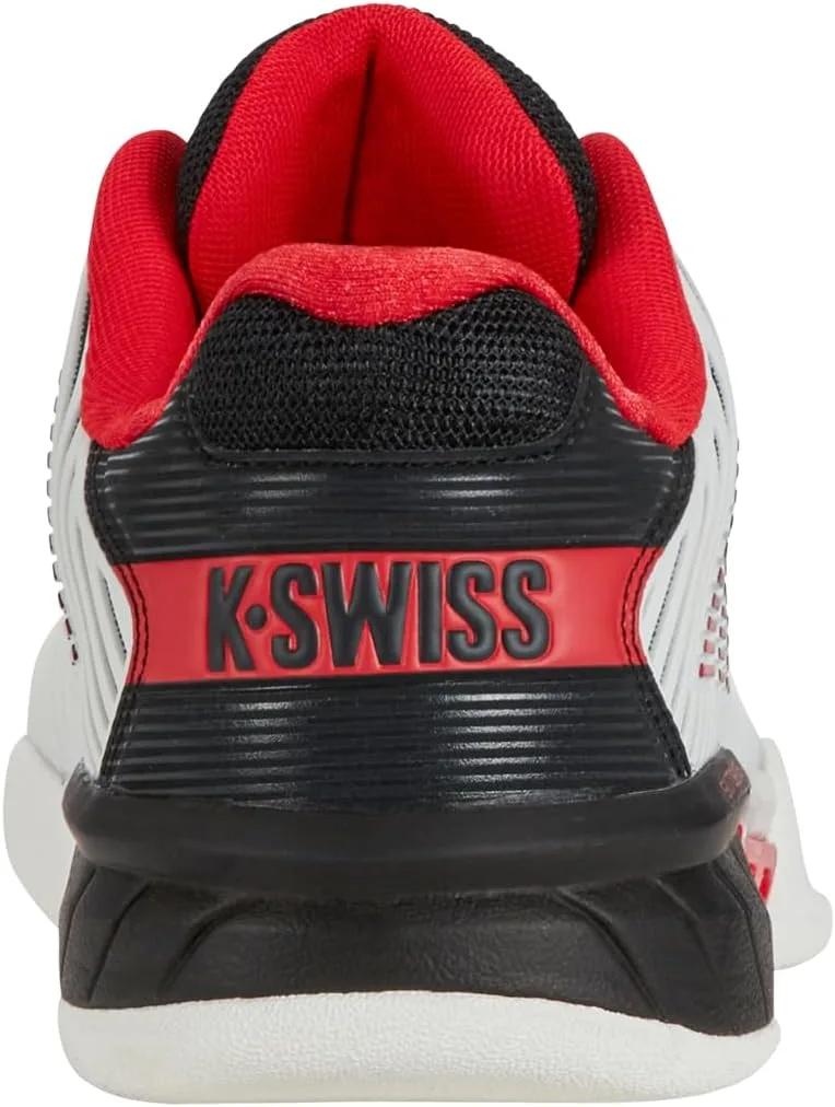Мужские теннисные кроссовки K-Swiss Hypercourt Express 2 для игры на ковре, ярко-белый/красный — фото 3