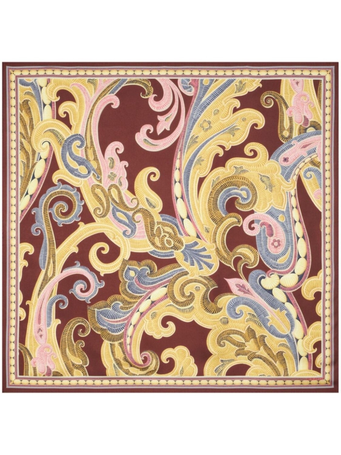 

ETRO шелковый шарф с узором пейсли, красный