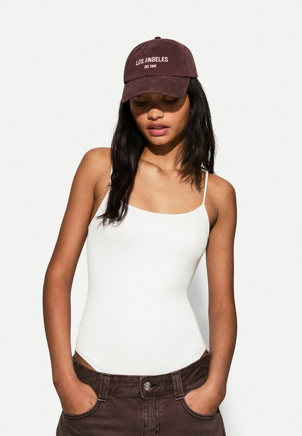 

Топ STRAPPY Bershka, слоновая кость