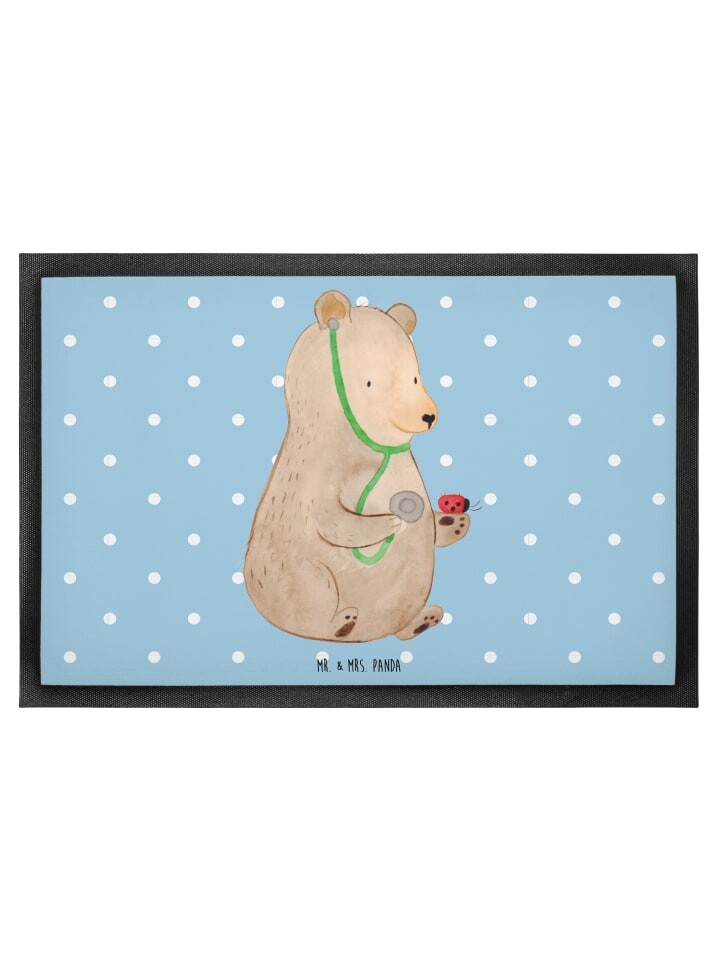 

Коврик для ног Mr. & Mrs. Panda, цвет blau pastell