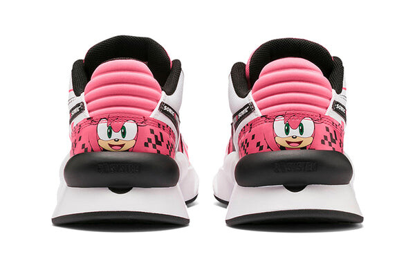 Кроссовки sonic x rs 9.8 low running shoes black/white/pink Puma, розовый — фото 4