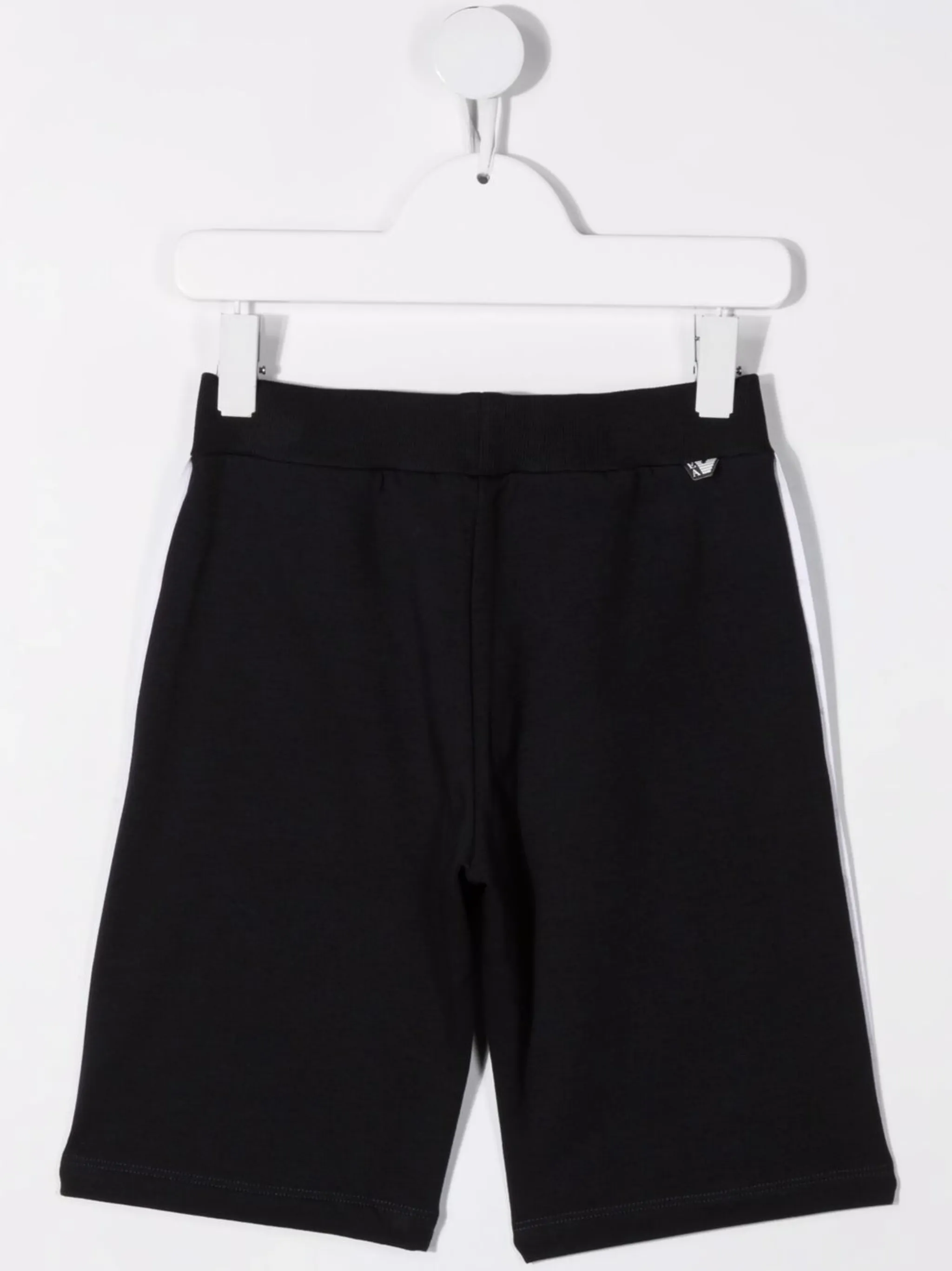 Спортивные шорты с логотипами на лампасах Emporio Armani Kids, синий — фото 2