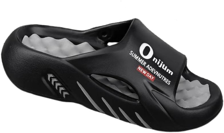 

Большие летние мужские повседневные тапочки - легкие и дышащие Fusecottc, серый