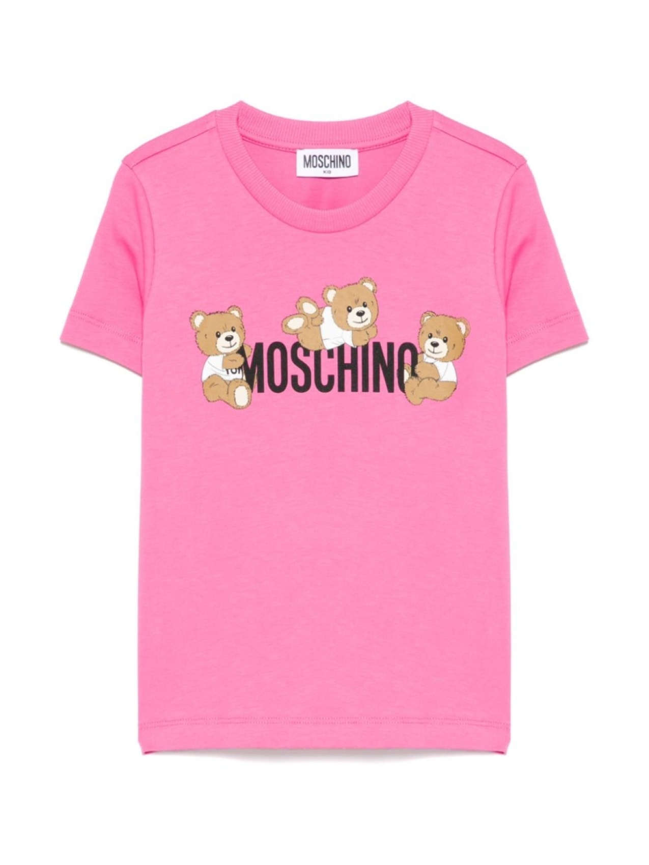 

Футболка с логотипом Moschino Kids, розовый