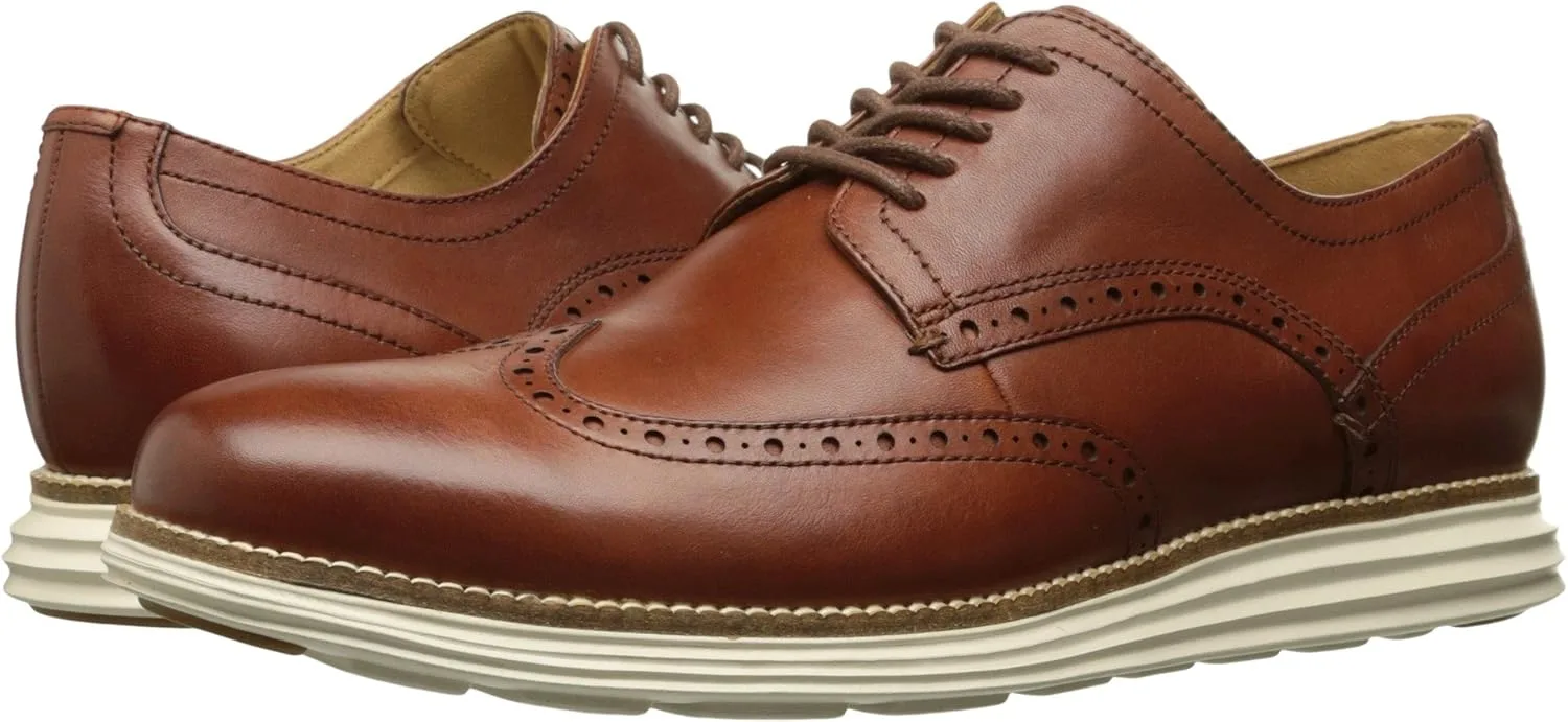 Мужские оксфорды Cole Haan Grand Tour Wingtip, коричневый — фото 2