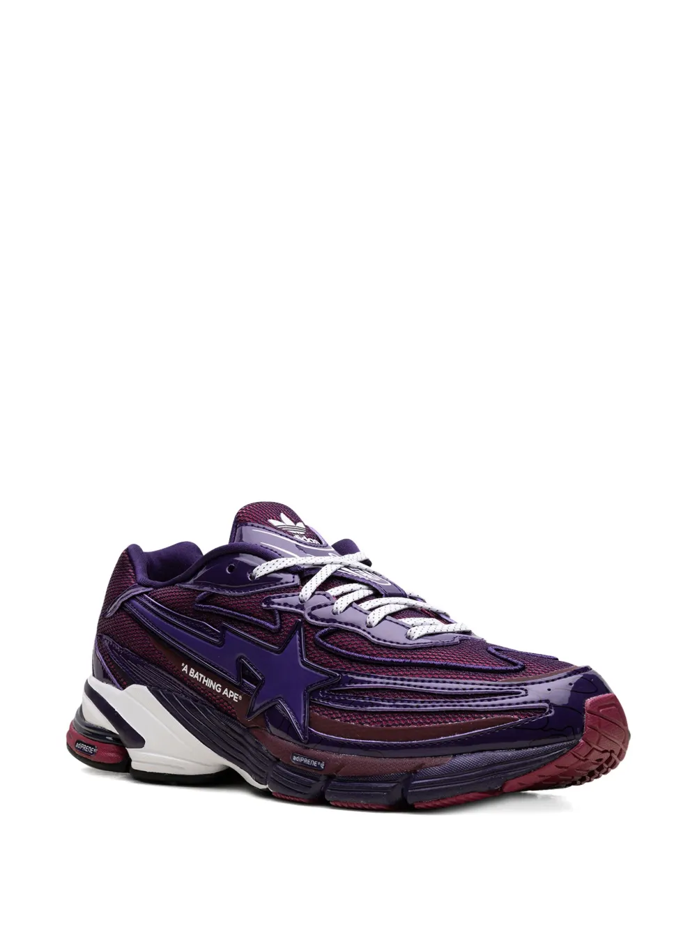 Кроссовки Orketro Bape Dark Purple Adidas, фиолетовый — фото 2