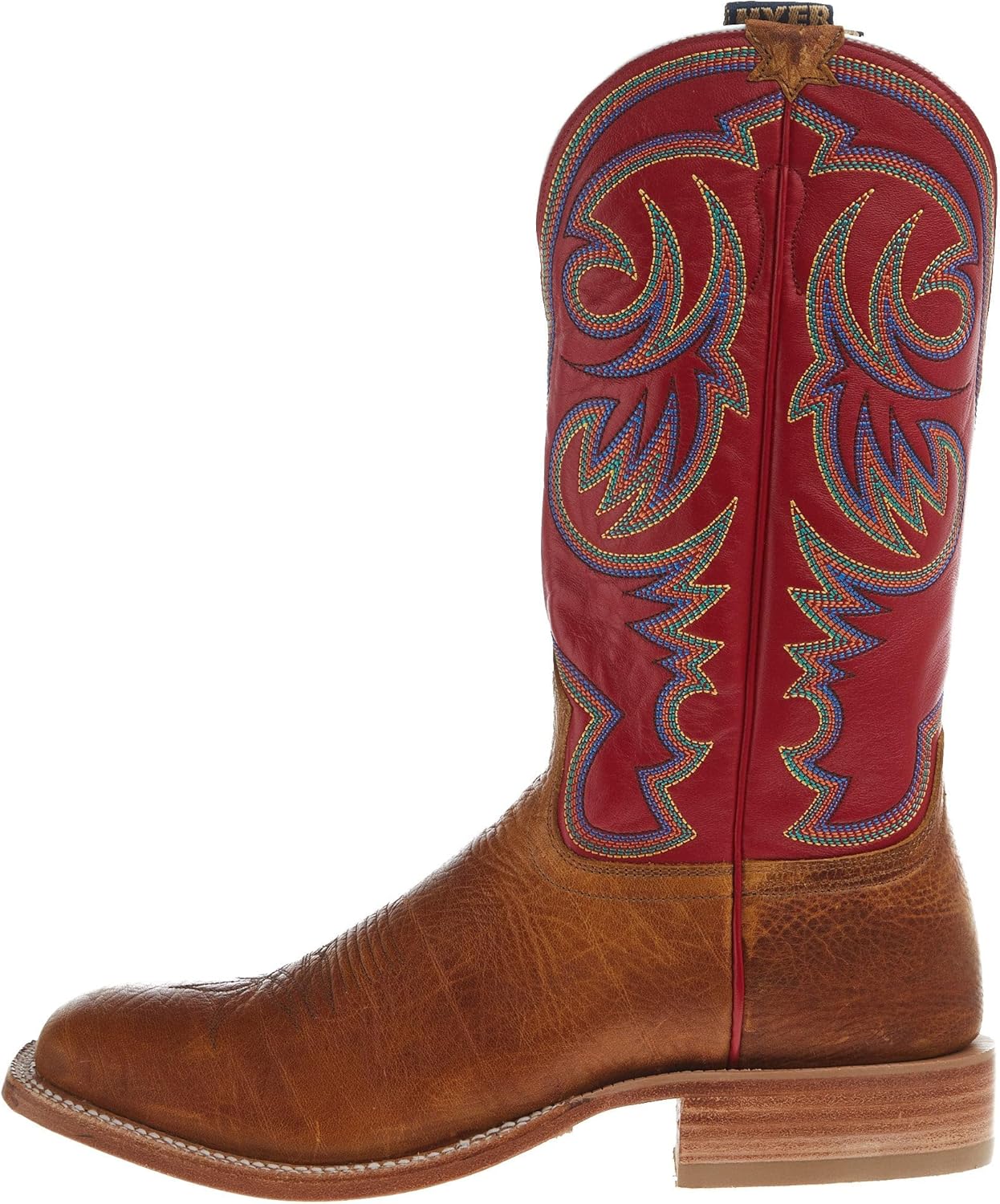 

Мужские ковбойские сапоги Hyer Mens Sawyer с заниженным плечом, 33 см, красная винтажная кожа козы