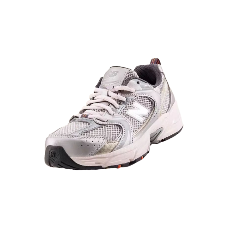 Низкие детские повседневные кроссовки NB 530 New Balance, серый/серебряный — фото 3
