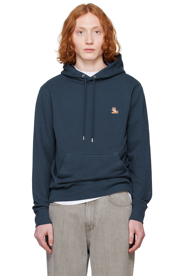 

Чиллакс патч худи обычное Maison Kitsuné, синий