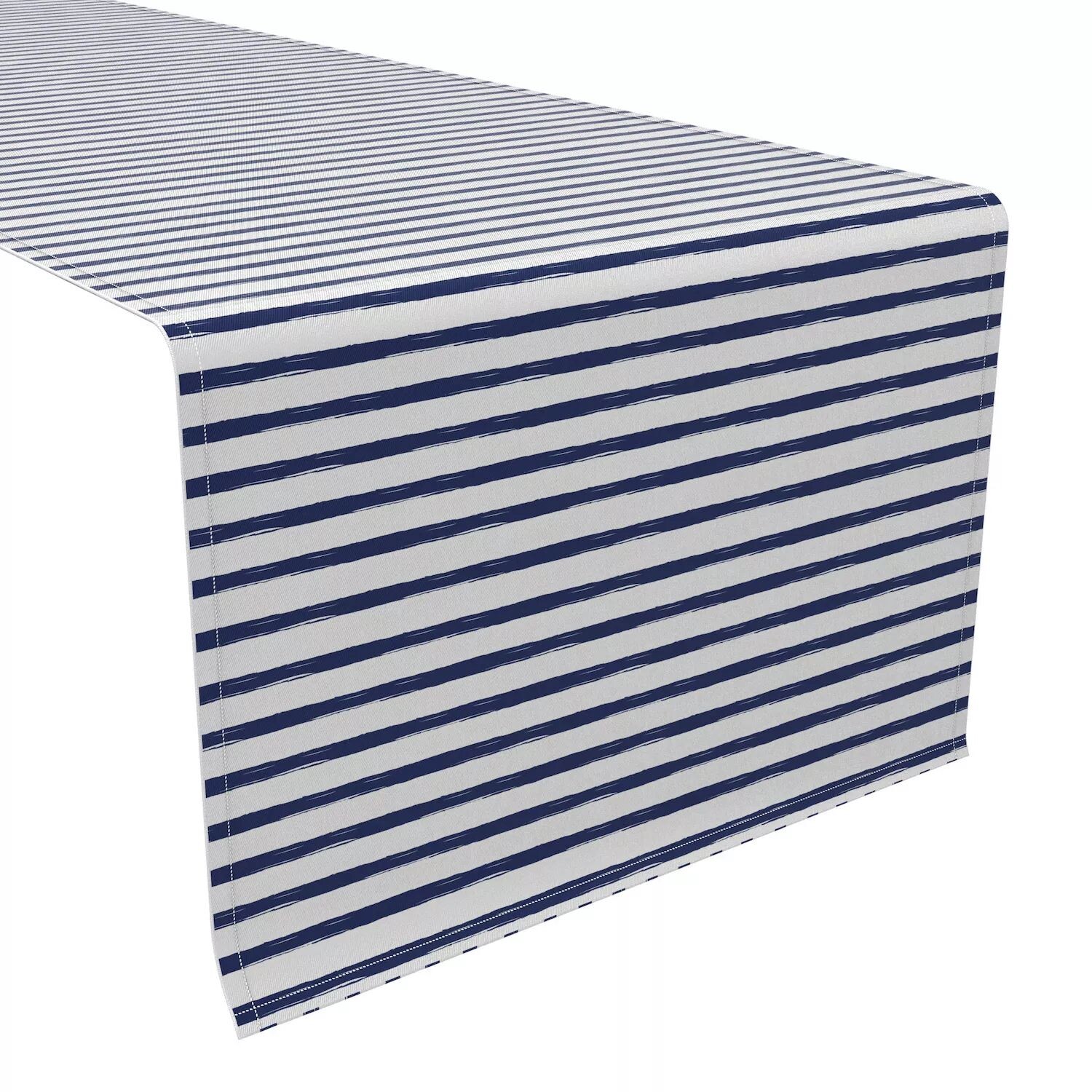 

Скатерть-дорожка, 100 % хлопок, 16x90 дюймов, темно-синяя кисть Stroke Stripe.