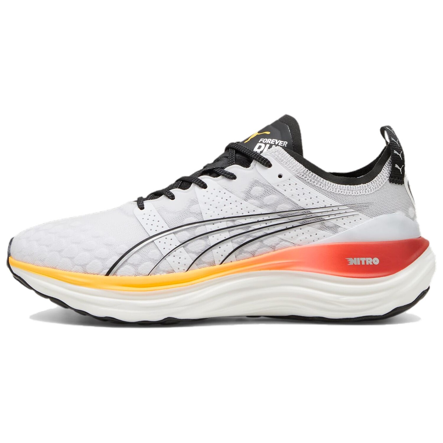 

Кроссовки для бега ForeverRUN Nitro мужские с низким верхом, белые/желтые Puma